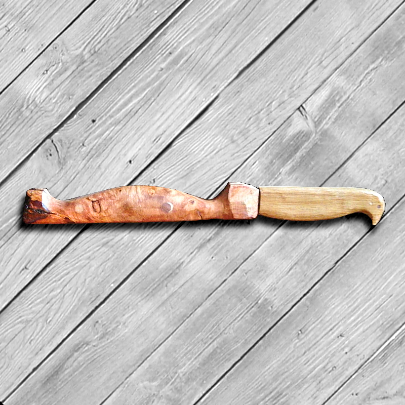 Messer mit Holzgriff und-kappe